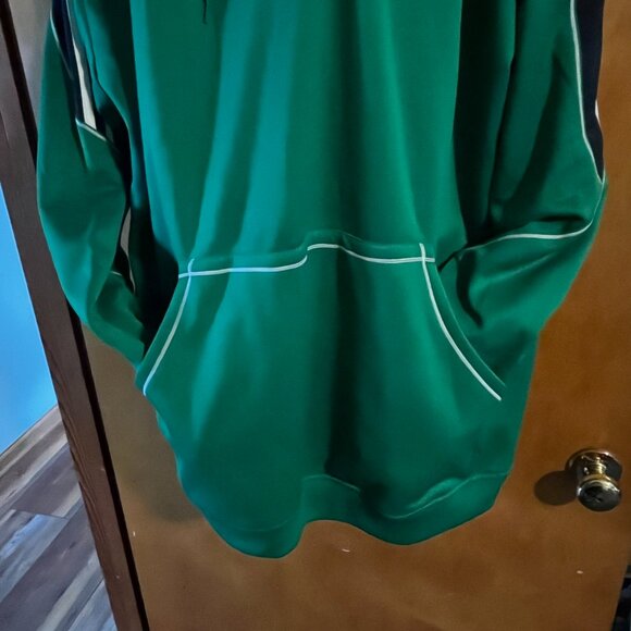 NWT ADIDAS green with navy & white accents hoodie - 2XL - Picture 4 of 10